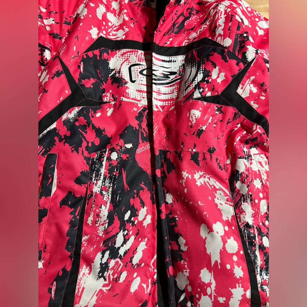 Coldwave Woman’s Snowmobile Jacket Bright Pink design